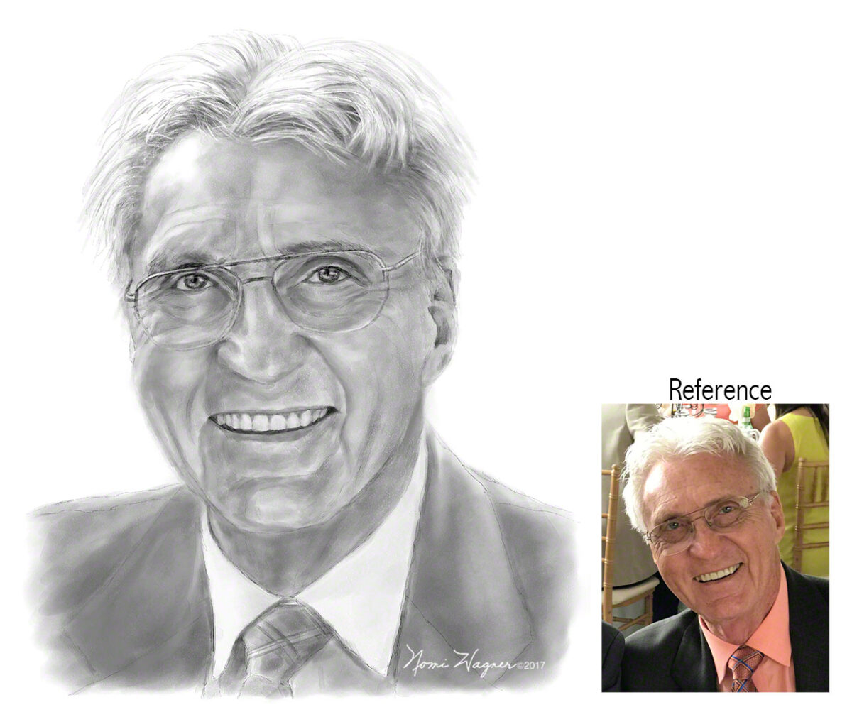 Portrait Study of a Man | Nomi Wagner, Portrait Artist